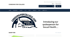 Desktop Screenshot of condomsforcollege.com